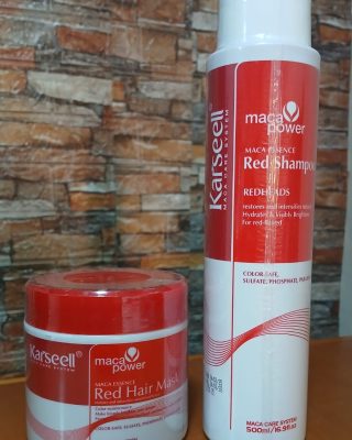 Kit shampoo y máscara roja KARSEELL